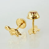 Topos Tortuga 0.5gr / 8mm Oro Amarillo 18K