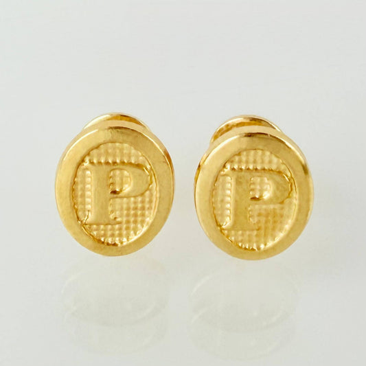 Topos Letra P 0.75gr / 9mm Oro Amarillo 18K
