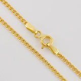 Cadena Cubana 3.35g / 15 3/4 in / 3mm Oro Amarillo 18K