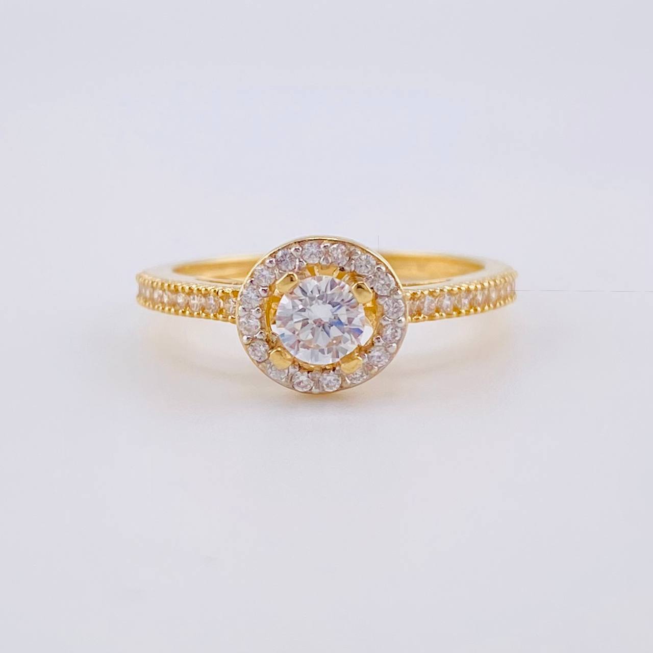 Anillo Solitario Canasta 2.4g / T5 1/2 Oro Amarillo 18K