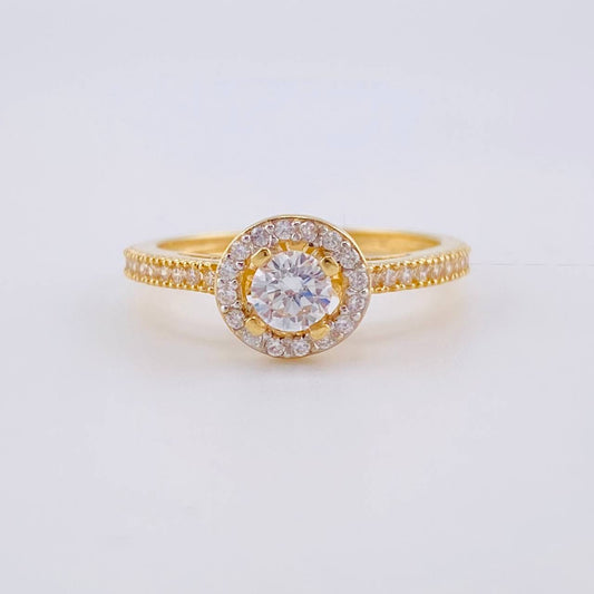 Anillo Solitario Canasta 2.4g / T5 1/2 Oro Amarillo 18K