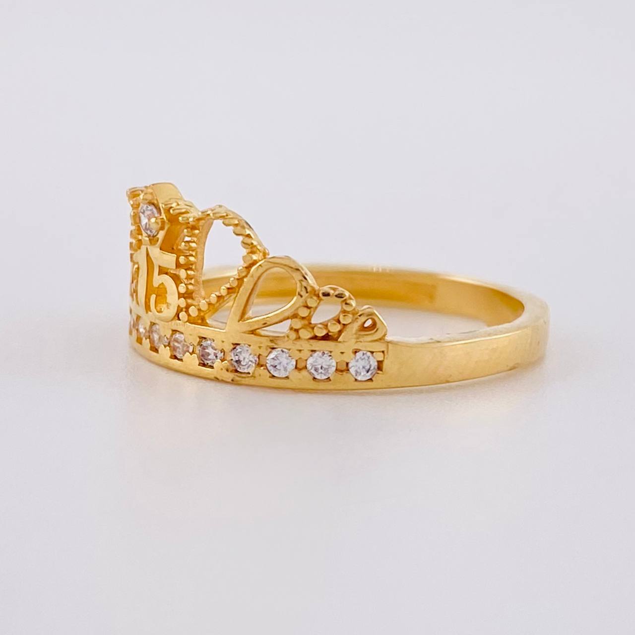 Crown Ring 15's 2.65g / T5 1/2 Yellow Gold 18K