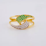 Curved Embrace Ring 2.95g / Size 8 Yellow Gold 18K