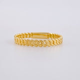 Cuban Ring 1.4g / T6 3/4 Yellow Gold 18K