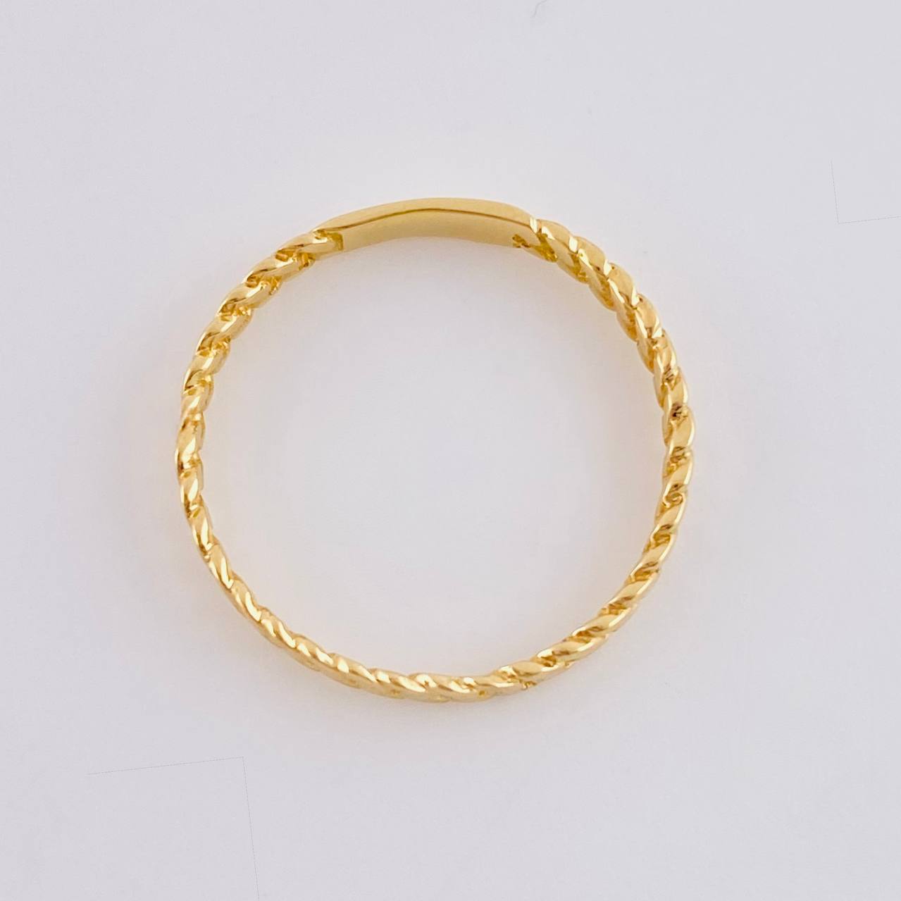 Cuban Ring 1.4g / T6 3/4 Yellow Gold 18K