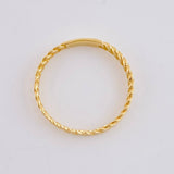 Cuban Ring 1.4g / T6 3/4 Yellow Gold 18K