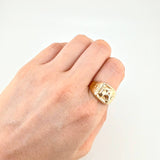 Anillo Sello caballo 3.25g / T11 3/4 Oro Amarillo 18K