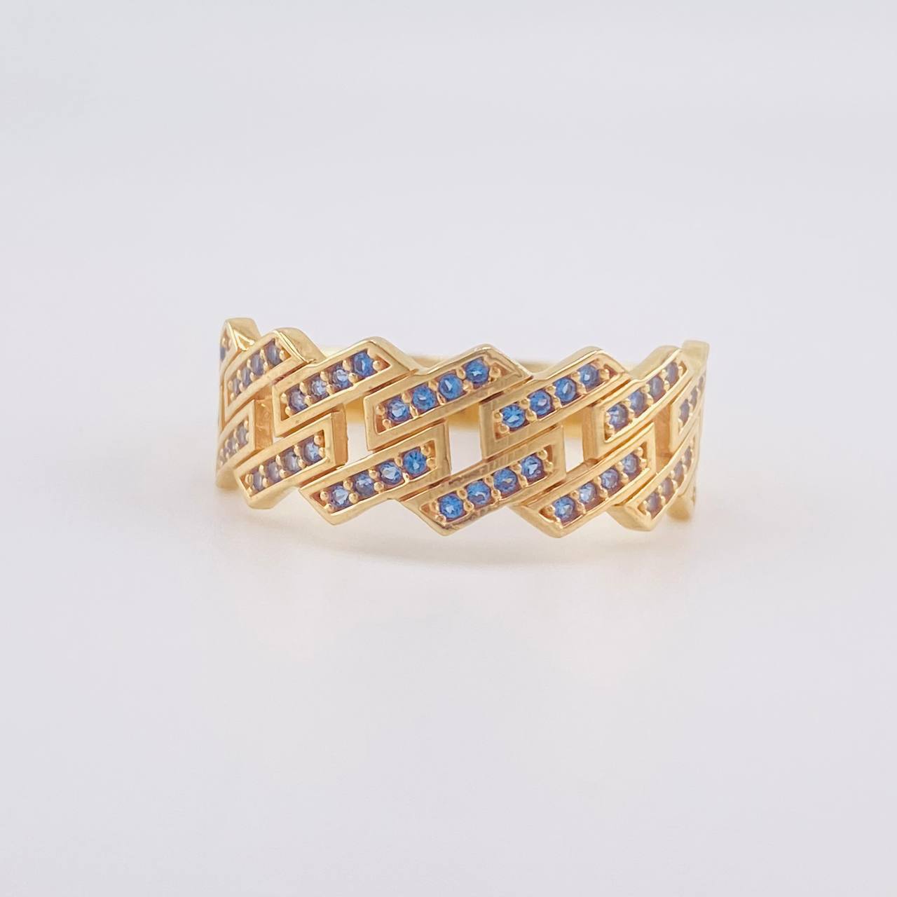 Square Cuban Ring 4.25g / Size 10 3/4 Yellow Gold 18K