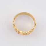 Square Cuban Ring 4.25g / Size 10 3/4 Yellow Gold 18K