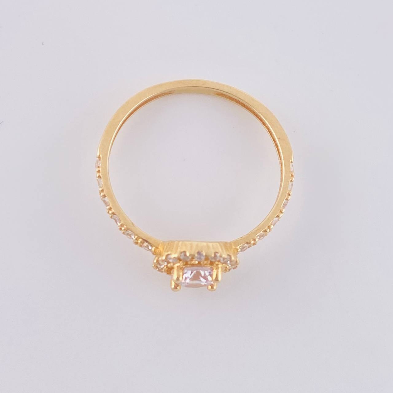 Circular Halo Ring 1.7g / T6 Yellow Gold 18K