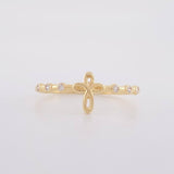 Cross Silhouette Ring 1.3g / Size 7 Yellow Gold 18K