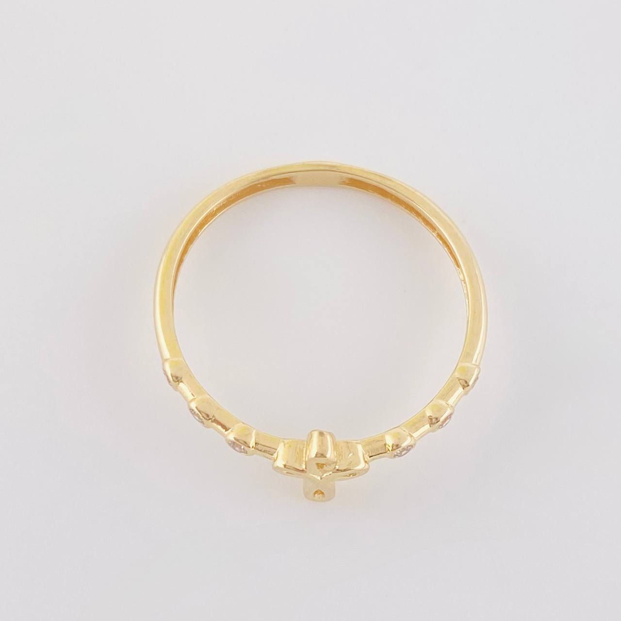 Cross Silhouette Ring 1.3g / Size 7 Yellow Gold 18K