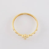 Cross Silhouette Ring 1.3g / Size 7 Yellow Gold 18K