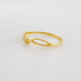 Intertwined Infinity Ring 1.25g / Size 6 1/2 Yellow Gold 18K