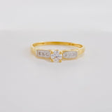 Basket Solitaire Ring Dense 1.75g / T7 1/2 Yellow Gold 18K