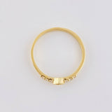 Anillo Rombo tupido 1.3g / T5 3/4 Oro Amarillo 18K