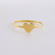 Anillo Corazon liso 0.95g / T6 Oro Amarillo 18K