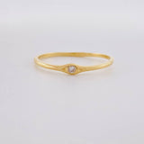 Anillo Zirconia 1.1g / T7 3/4 Oro Amarillo 18K
