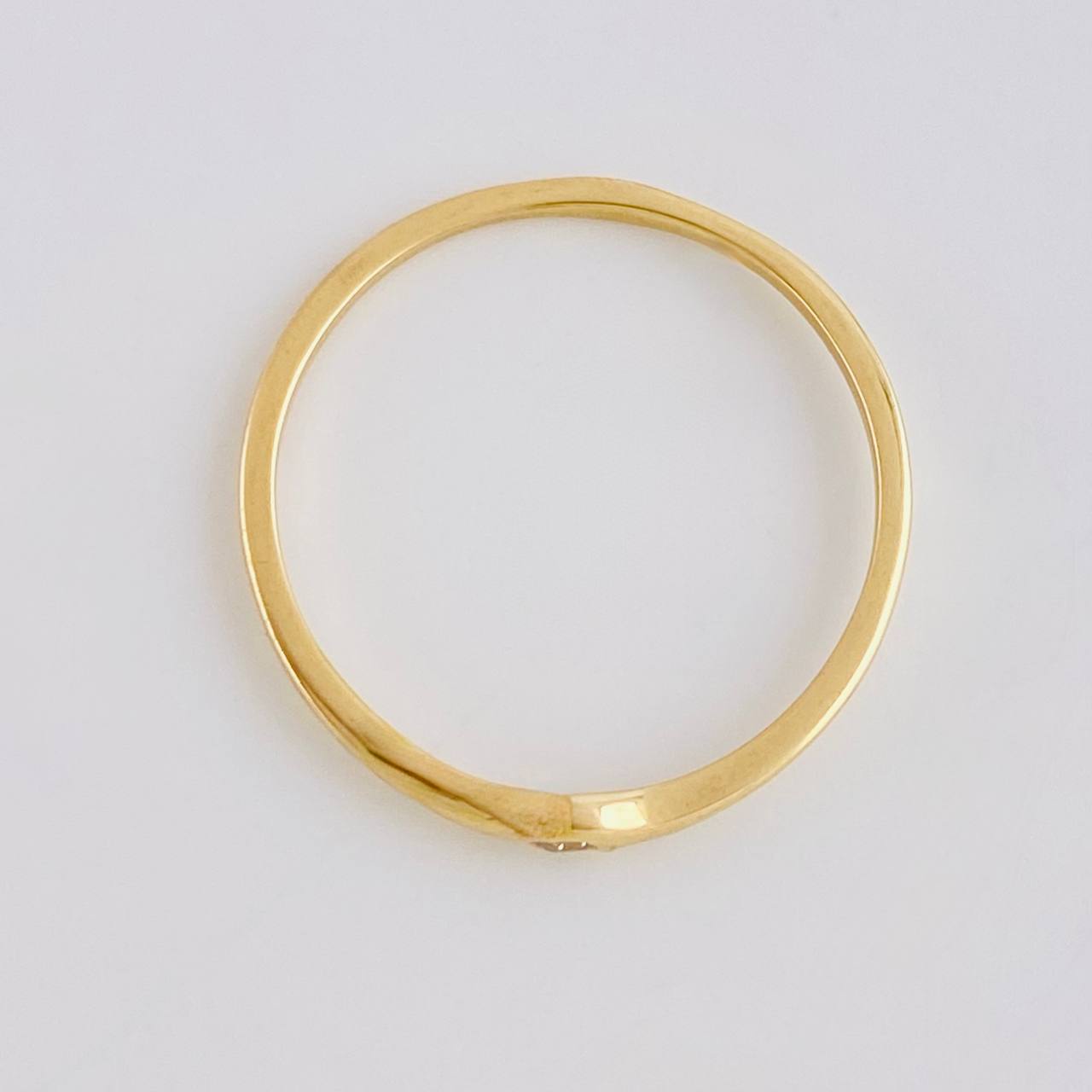 Anillo Zirconia 1.15g / T7 1/4 Oro Amarillo 18K