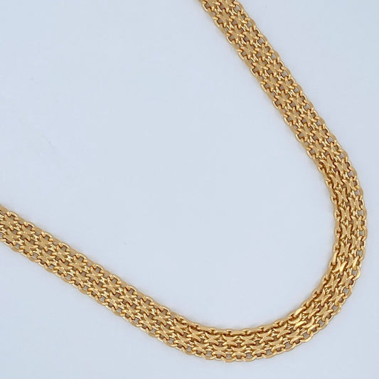 Bismark Chain 21.7gr / 23 3/4 in / 18K Gold +1 +