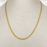 Cadena China 3.45gr / 23 1/2 in / Oro Amarillo +1 18K +