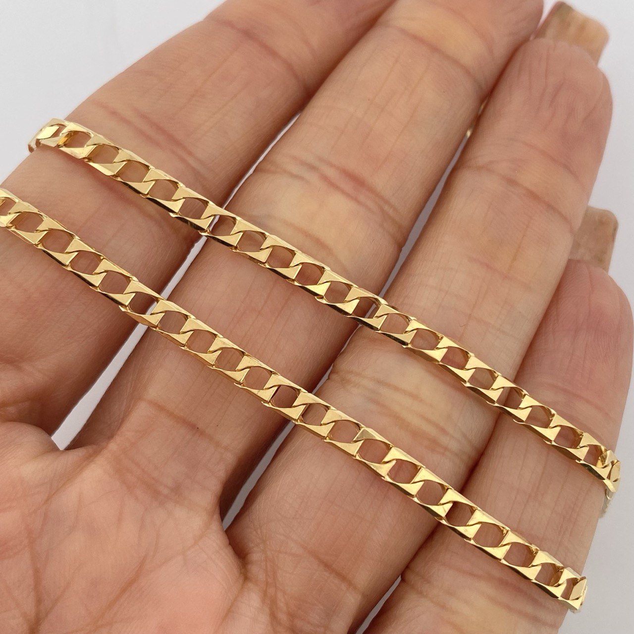 Panzer Chain 13.8gr / 23 1/2 in / 18K Gold +1 +