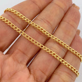 Cadena Cubana 7.4gr / 23 1/2 in / Oro Amarillo +1 18K +