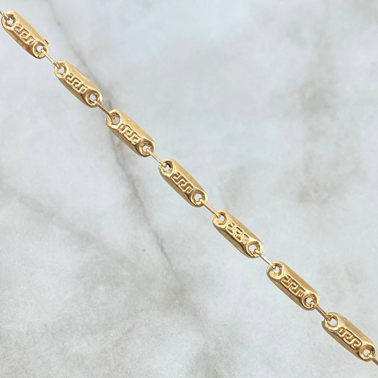 Rustic Tribal Bracelet 2.45gr / 7.9in / 18K Gold
