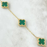 Classic Link Bracelet Clover 4.35gr / 17cm-18cm / Nac.Esp. 18K Gold ©