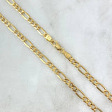 Cadena Figaro 4.25gr / 60cm / 3.5mm Oro Amarillo +0 18K