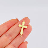 Herraje Cruz Bordeada 0.75 g / 1 1/4 in Oro Amarillo 18K