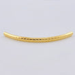 Diamond Cut Tubular Charm 0.3 g / 1 3/4 in 18K Yellow Gold