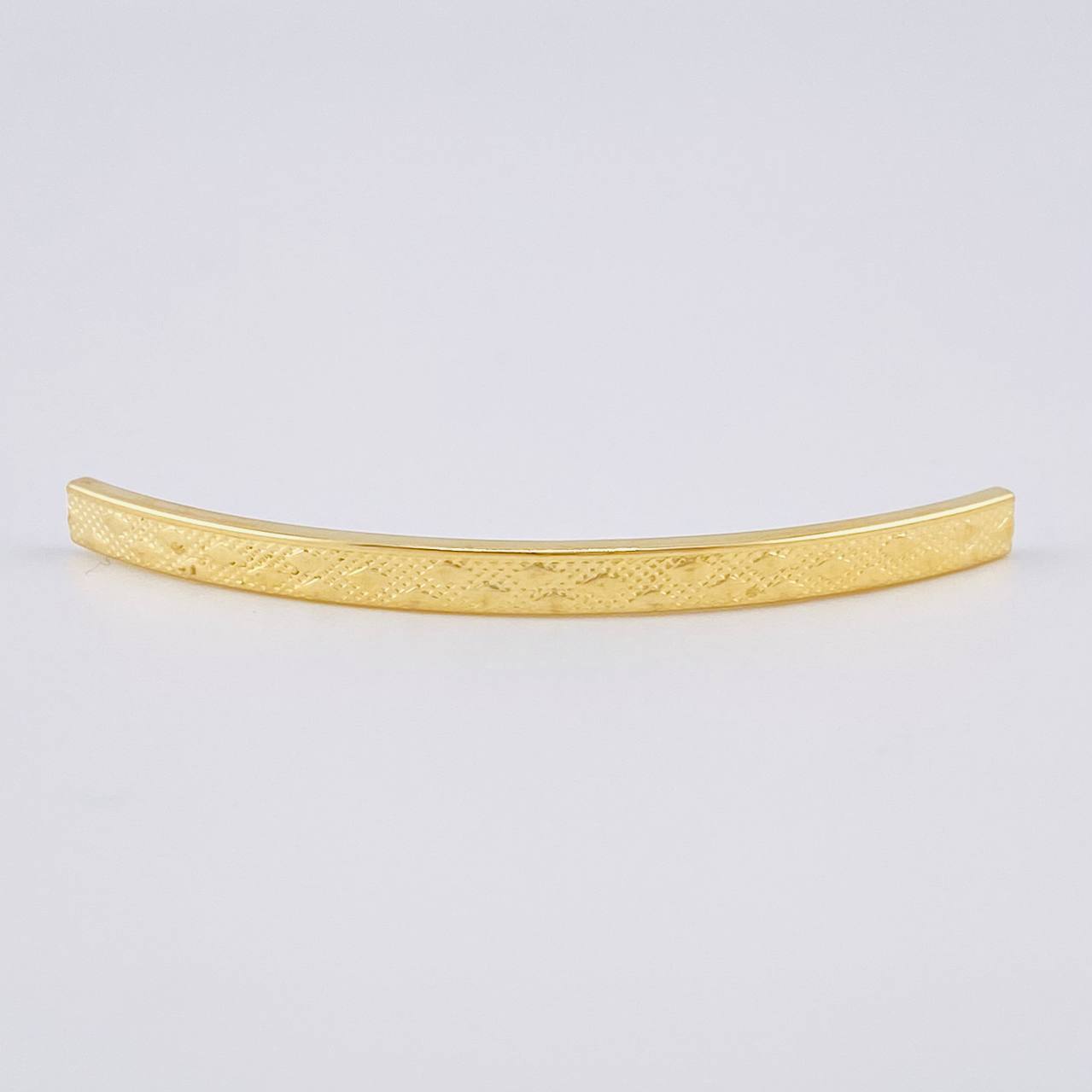 Herraje Tubular Rombo 0.4 g / 1 3/4 in Oro Amarillo 18K