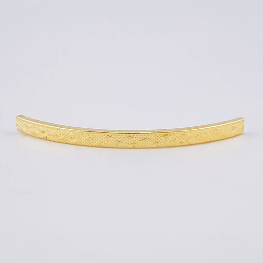 Charm Tubular Rhombus 0.4 g / 1 3/4 in Yellow Gold 18K