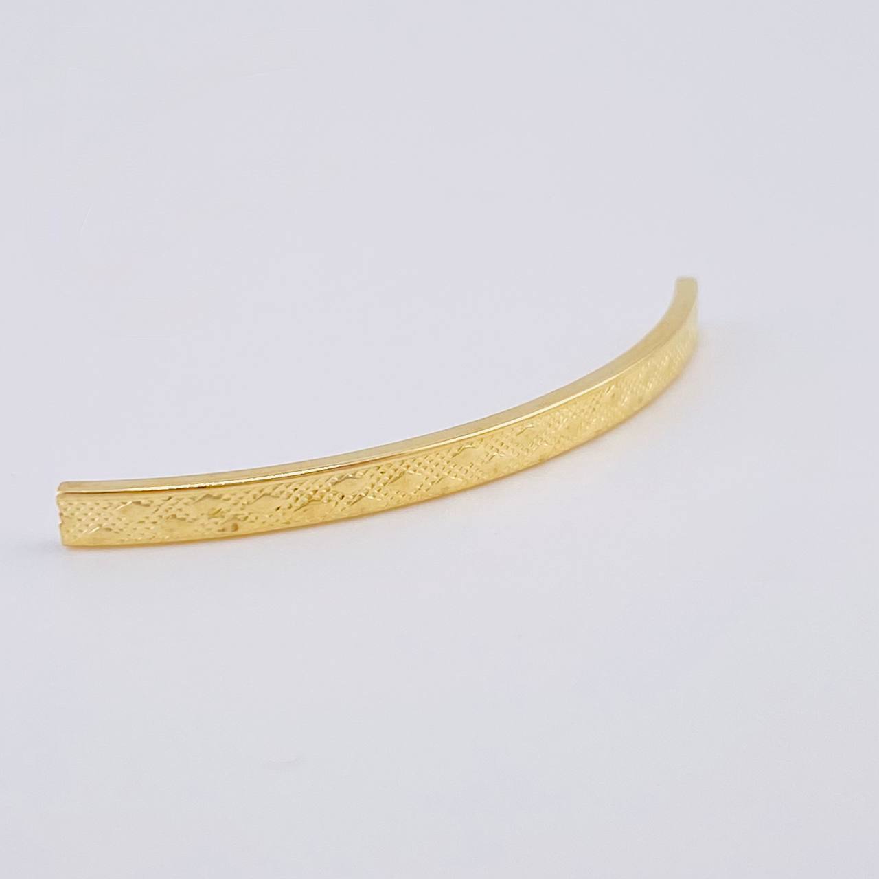 Herraje Tubular Rombo 0.4 g / 1 3/4 in Oro Amarillo 18K