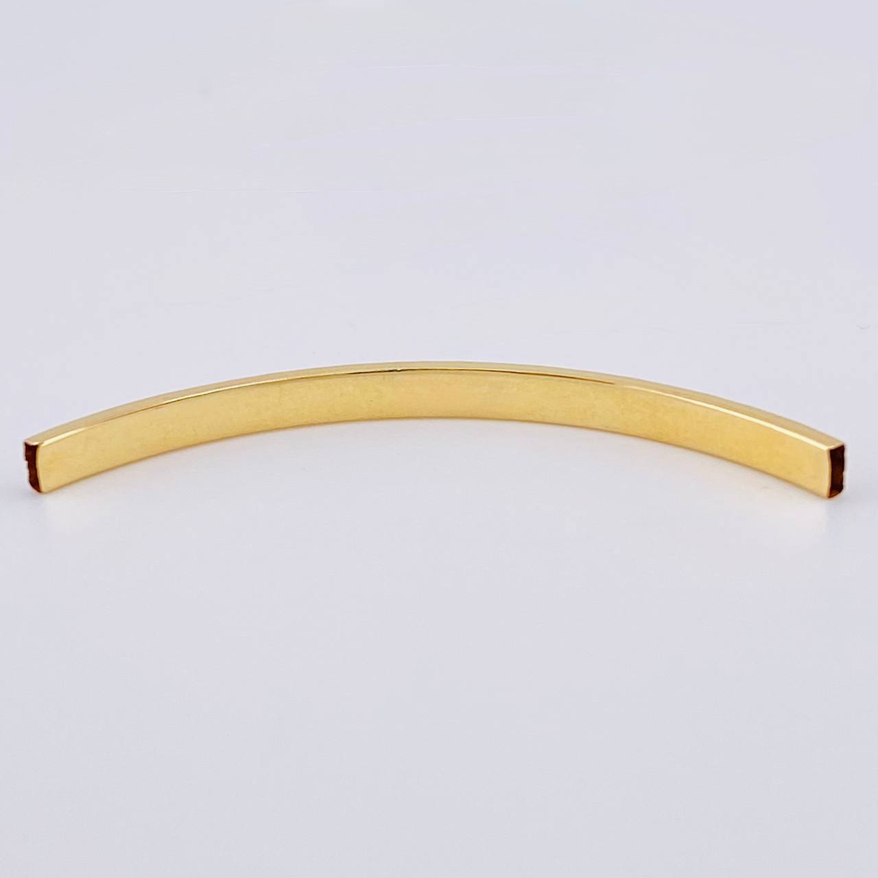 Herraje Tubular Rombo 0.4 g / 1 3/4 in Oro Amarillo 18K