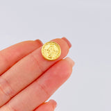 Herraje Virgen Milagrosa 0.75 g / 1/2 in Oro Amarillo 18K