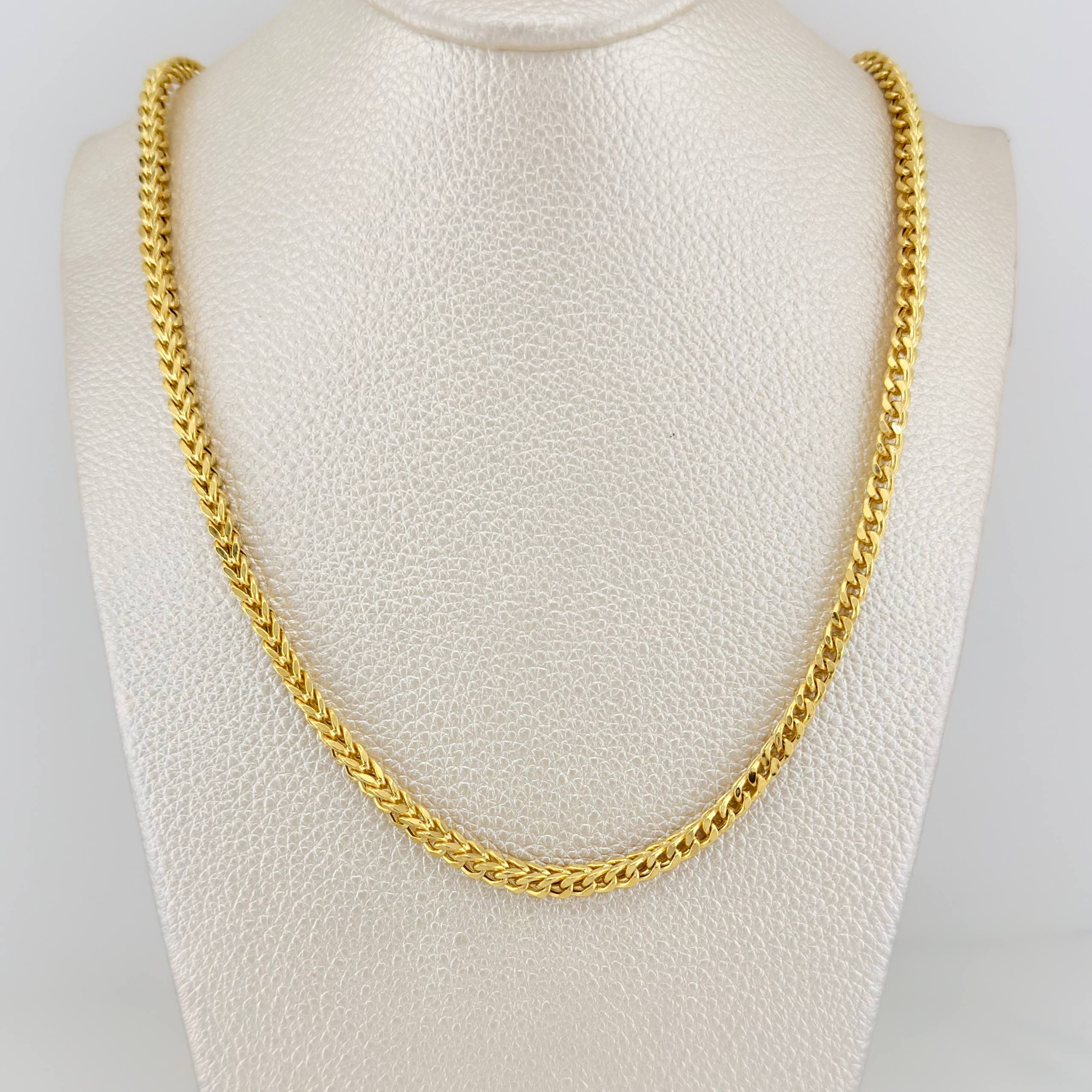 Cadena Franco 24.1 g / 23 3/4 in / 4 mm Oro Amarillo 18K