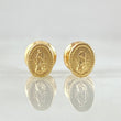 Virgin Guadalupe Stud Earrings 0.55gr / 18K Gold *