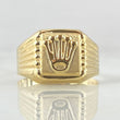Anillo Sello Corona 1.85gr / T7 3/4 / Oro 18K *