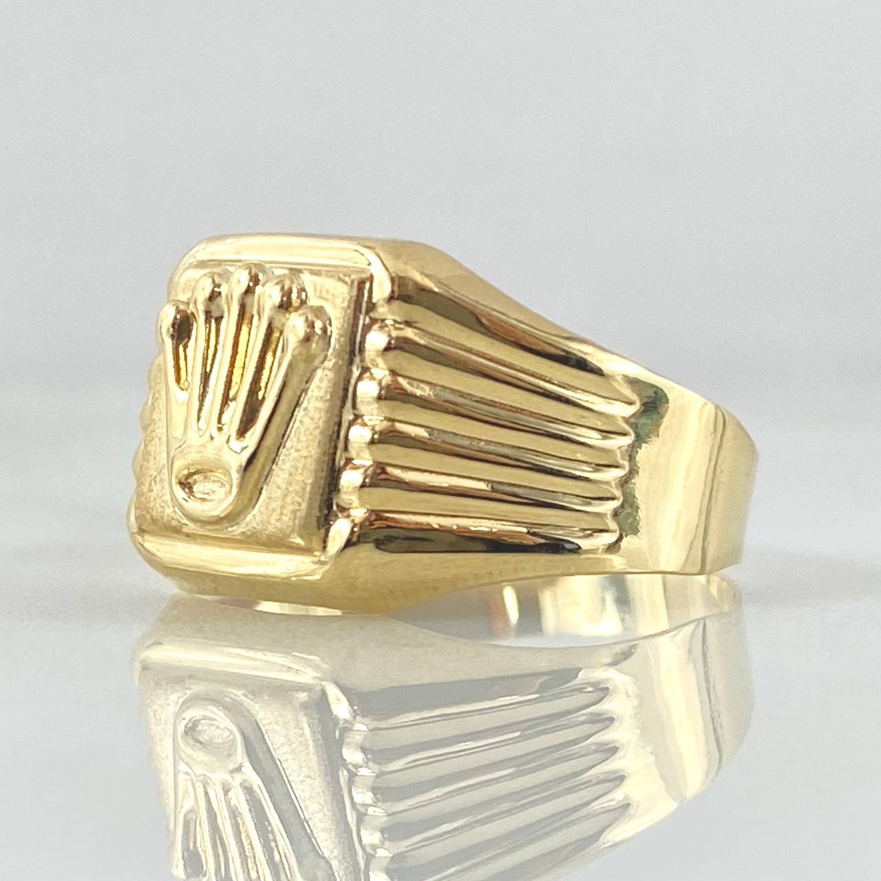 Anillo Sello Corona 1.85gr / T7 3/4 / Oro 18K *