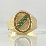 Trinity Signet Ring 2.5gr / Size 10 / 18K Gold *