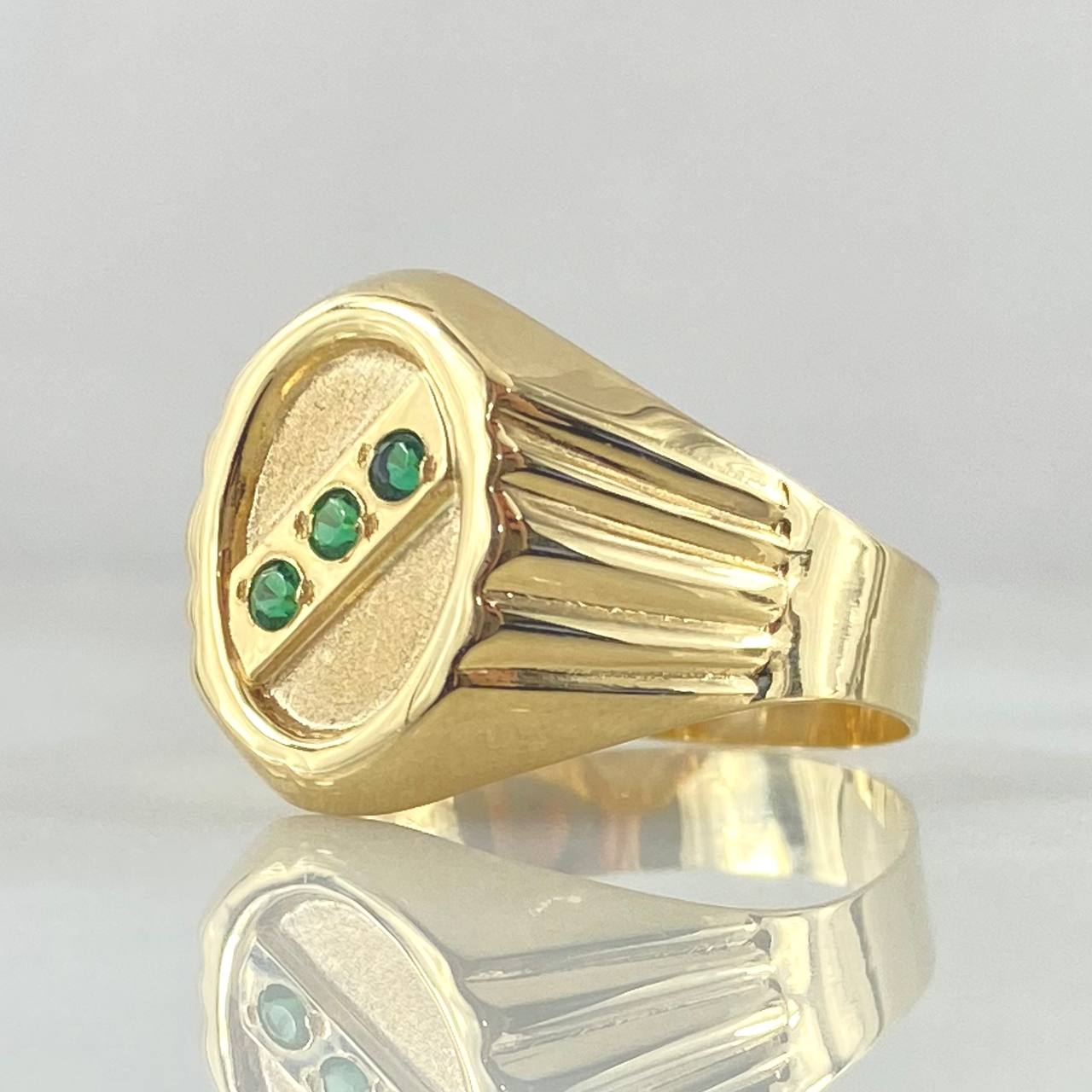 Trinity Signet Ring 2.5gr / Size 10 / 18K Gold *