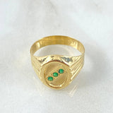 Trinity Signet Ring 2.5gr / Size 10 / 18K Gold *
