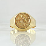 San Benito Ring 2.35gr / Size 10 1/4 / 18K Gold *
