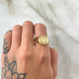 San Benito Ring 2.35gr / Size 10 1/4 / 18K Gold *