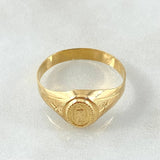 Virgin Guadalupe Starred Ring 1.9gr / Size 7 1/2 / 18K Yellow Gold *