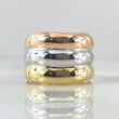 Trio Bulky Bands Ring 2.4gr / Size 6 1/2 / 18K Gold