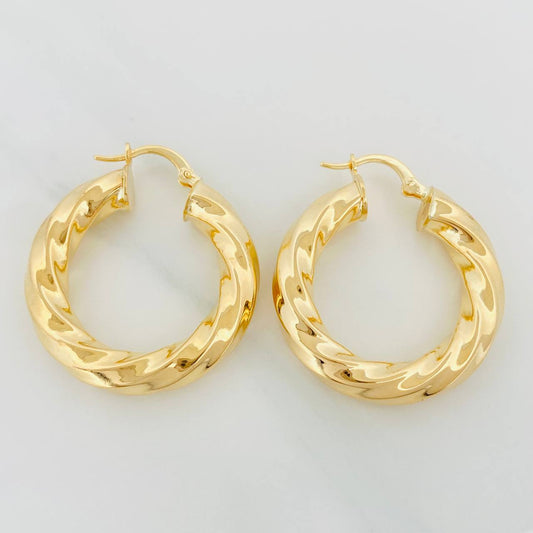 Candongas Lupe 5.55 g / 3.2 cm Oro Amarillo 18K