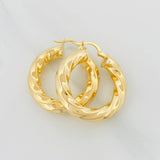 Candongas Lupe 5.4 g / 1 1/4 in Oro Amarillo 18K